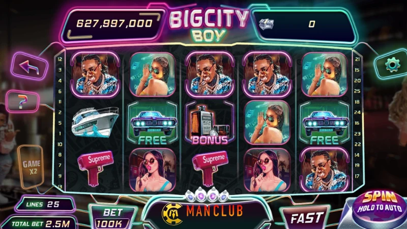 Bigcity Boy – Trò chơi Slot ăn tiền siêu hot tại Manclub